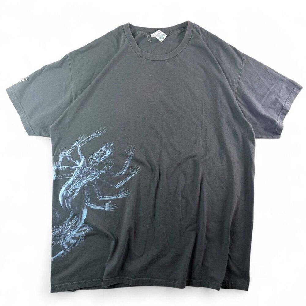 tool band rare lizard graphic t-shirt large official concert merch metal tee